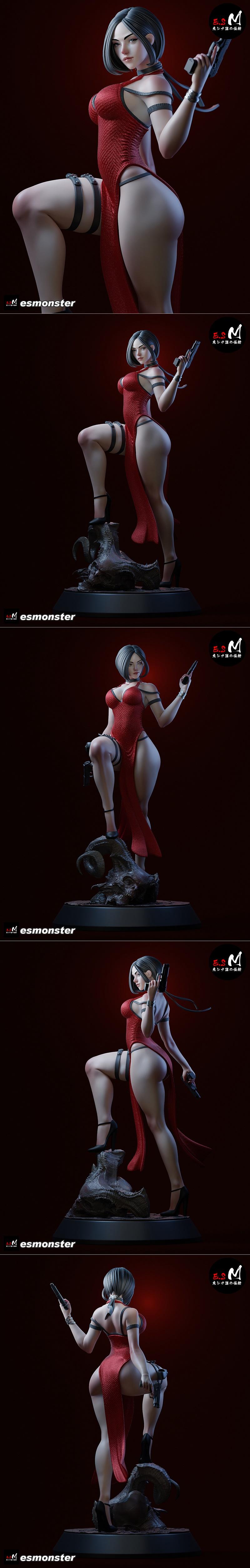 E.S.怪物——亚达·汪——3D打印模型|E.S Monster – Ada Wong – 3D Print Model STL