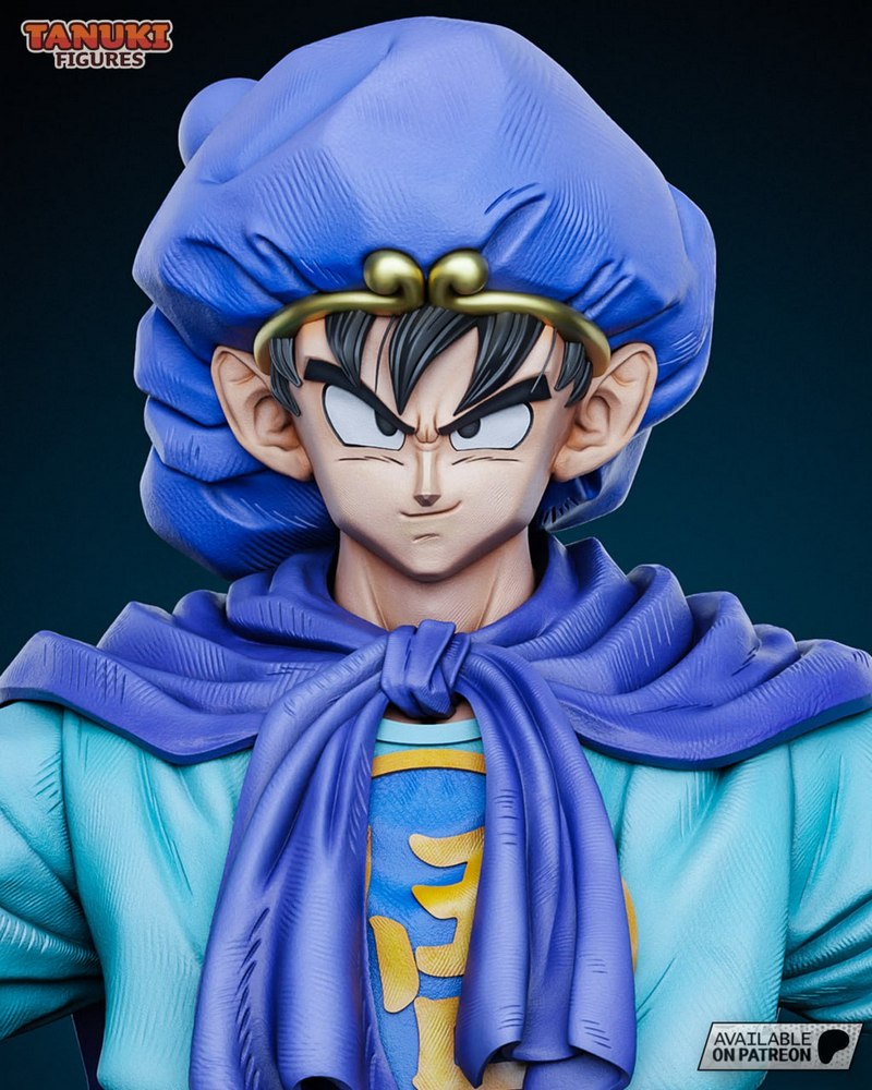 龙珠悟空3D打印模型|Tanuki Figures – Goku Saiyuki – Dragon Ball – Bust – 3D Print Model