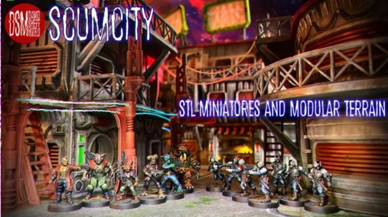 Scum City 3D打印模型|Scum City – 3D Print Model STL
