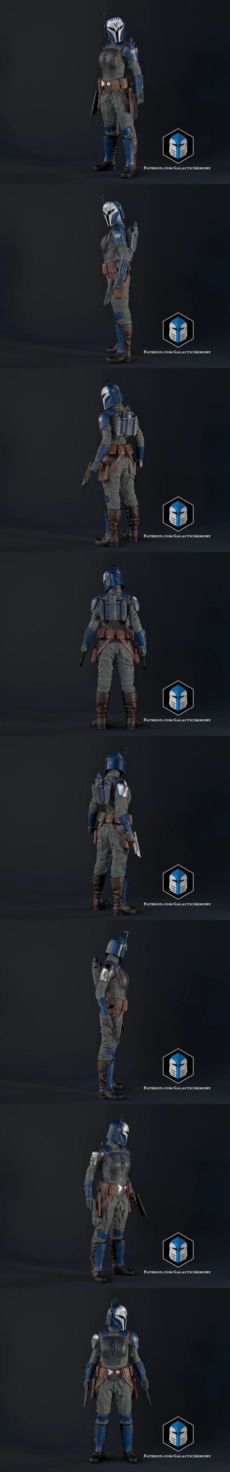 博·卡坦3D打印模型-姿态2|Bo Katan Figurine – Pose 2 – 3D Print Model