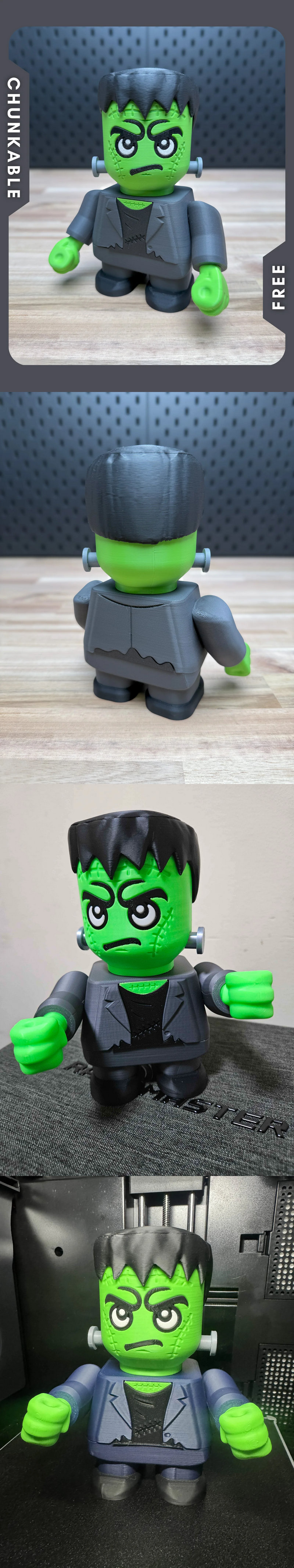 可打印怪物套件——弗兰肯丘克的怪物集合|Chunkable – Frankenchunk’s Monster Kit – 3D Print Model