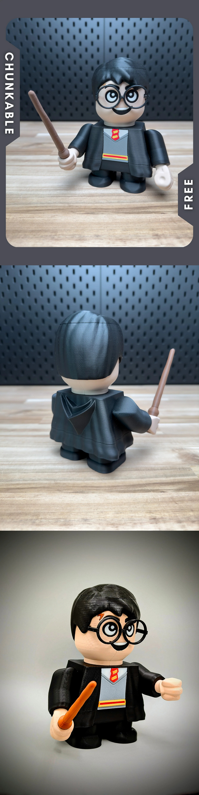 Chunkable - 可拼装哈利波特模型 - 3D打印套装|Chunkable – Chunky Potter Kit – 3D Print Model