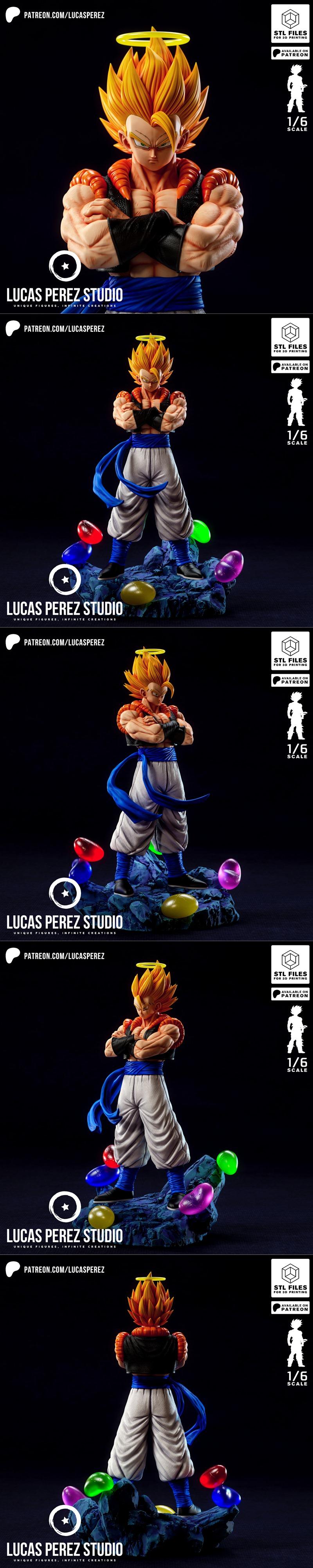 卢卡斯·佩雷斯工作室 -  Gogeta - 3D打印模型|Lucas Perez Studio – Gogeta – 3D Print Model STL