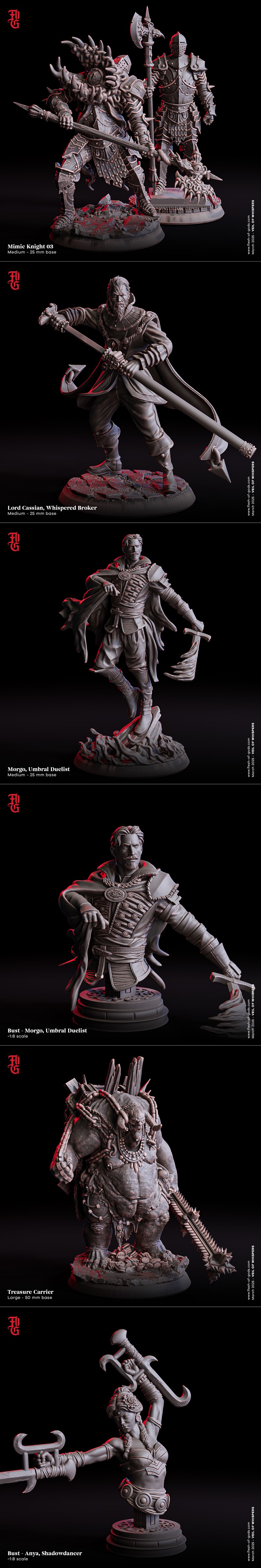 神骸之幕——低语之 veil 2025 3D打印模型|Flesh Of Gods – Veil Of Whispers March 2025 – 3D Print Model STL