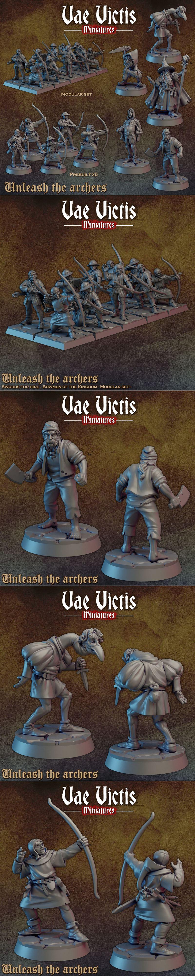 VaE Victis迷你模型——解锁弓箭手设定 3D打印版|Vae Victis Miniatures – Unleash the archers – 3D Print Model STL