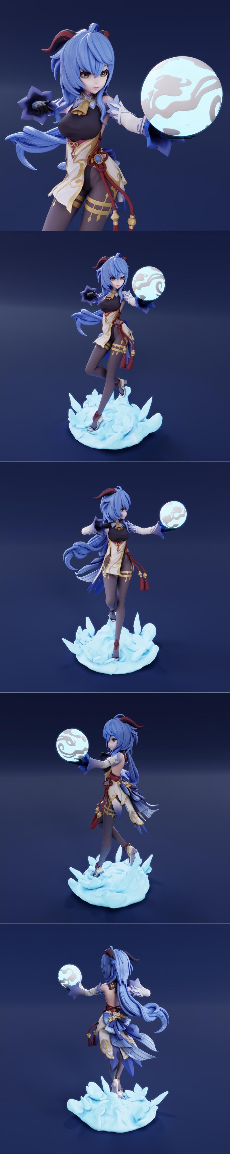 原神 - 甘雨 - 3D打印模型|Funservice – Genshin Impact – Ganyu – 3D Print Model STL