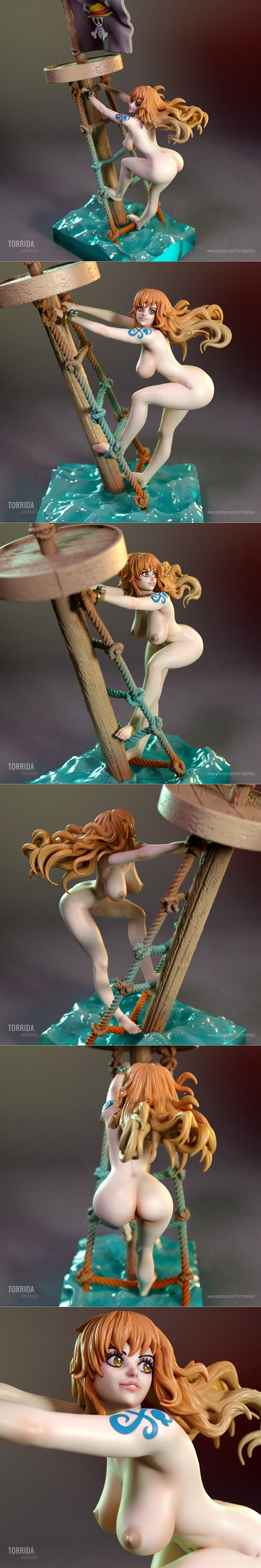 One Piece娜美3D打印模型|Torrida Minis – One Piece – Nami – 3D Print Model STL