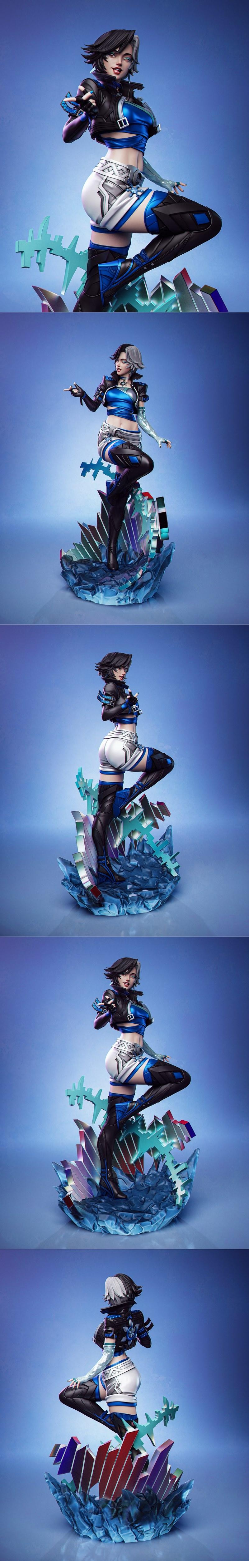 CA 3D工作室 - 月雪 - 3D打印模型|CA 3D Studios – Luna Snow – 3D Print Model STL