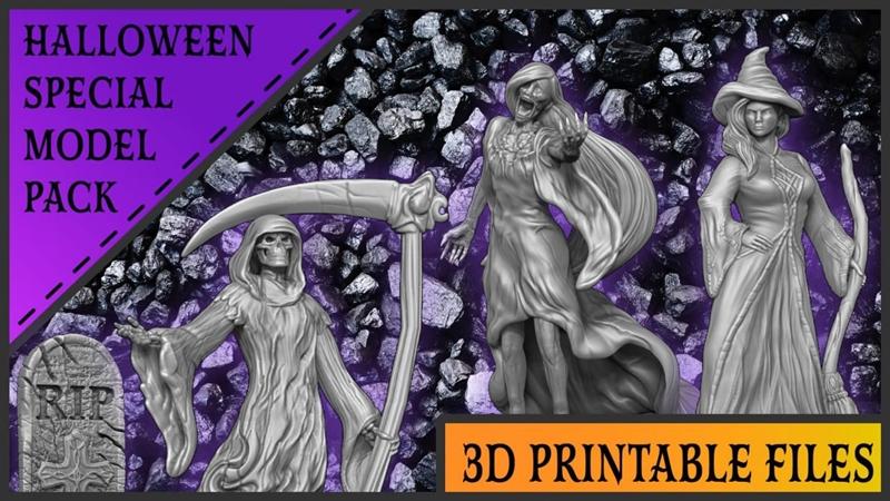 3D打印模型：幽灵收藏系列-吸血鬼少女|Spooky Collection – 3D Print Model STL