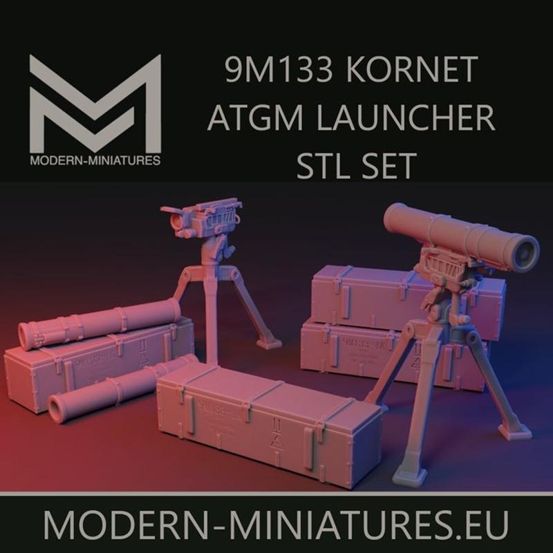 9M133 Kornet 3D打印模型|9M133 Kornet Set – 3D Print Model STL
