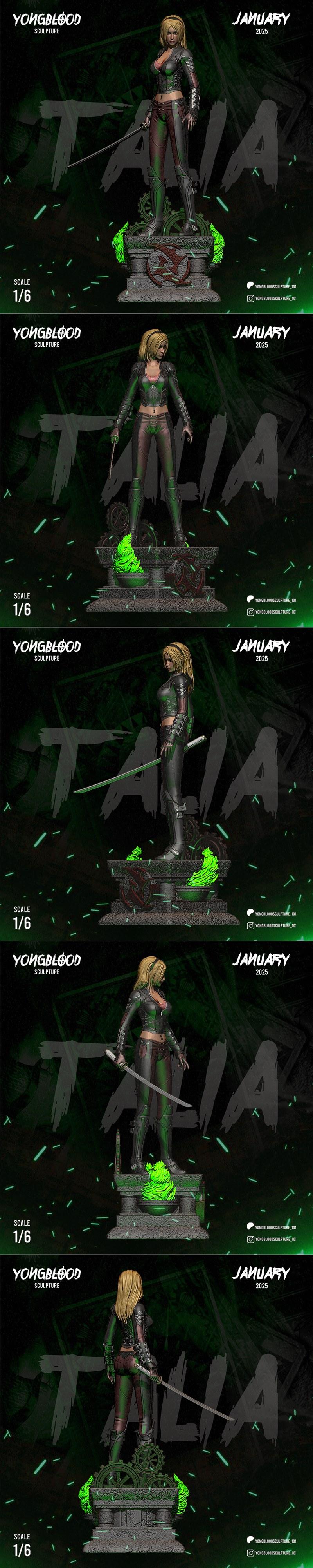永血雕塑 - 蒂拉·阿尔·古尔 - 3D打印模型|Yongblood Sculpture – Talia al Ghul – 3D Print Model STL