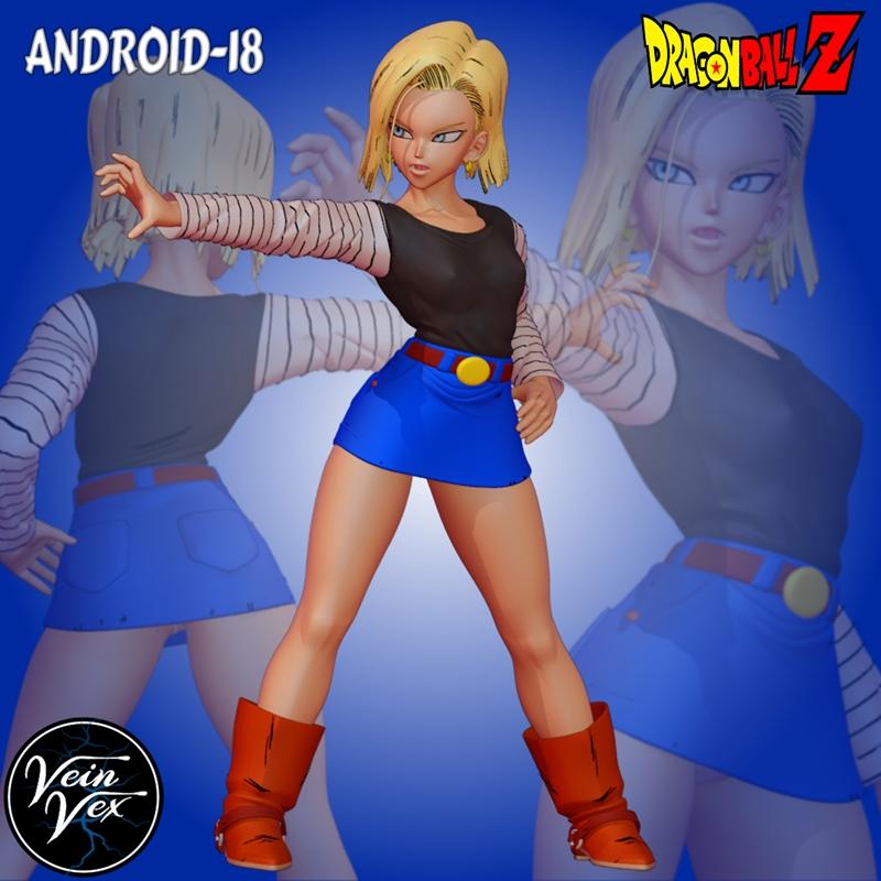 Android 18 3D打印模型 STL|Android 18 – 3D Print Model STL