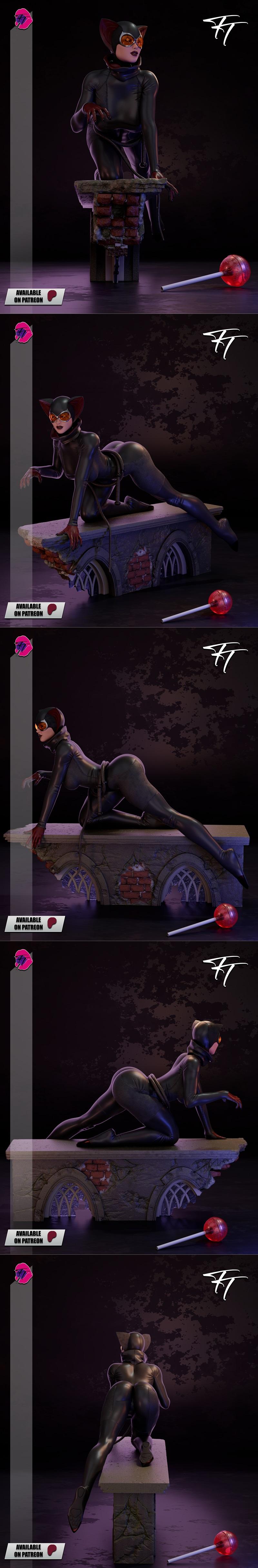 Trick or treat – Catwoman – 3D Print Model STL