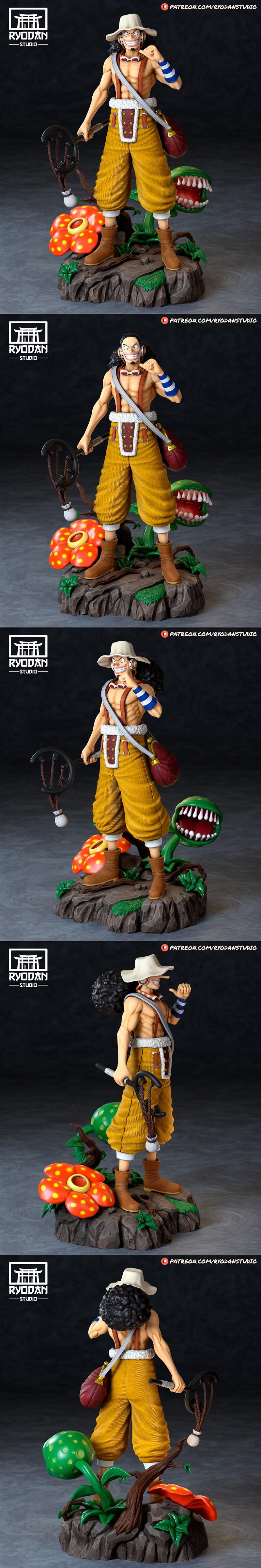 瑞奥丹工作室 - 草帽一伙 - 草帽海贼团 - 乌索普 - 3D打印模型|Ryodan Studio – Usopp – One Piece – 3D Print Model STL