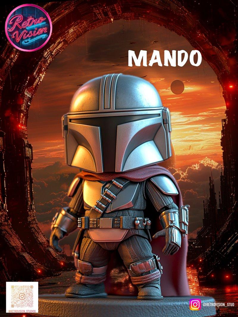 复古视角——曼多——3D打印模型|Retro Vision – Mando – 3D Print Model STL