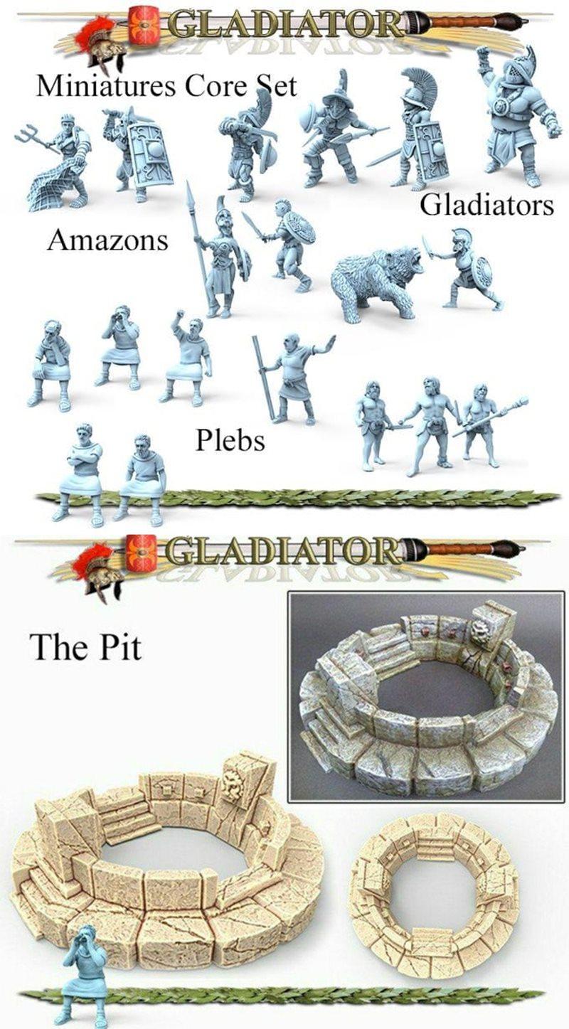 洛夫克拉夫特 战士 3D打印模型|Lovecraft – Gladiators – 3D Print Model STL