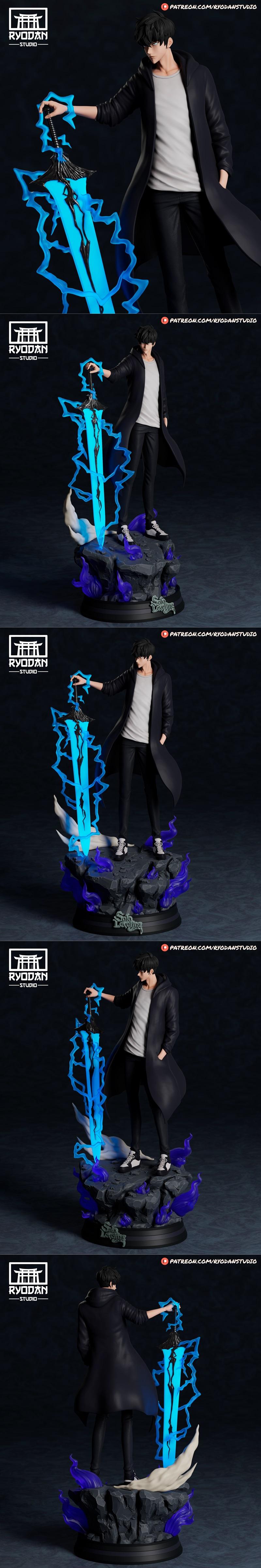 Ryodan Studio《Solo Leveling》张俊昊 3D打印模型|Ryodan Studio – Solo Leveling – Sung Jinwoo – 3D Print Model STL