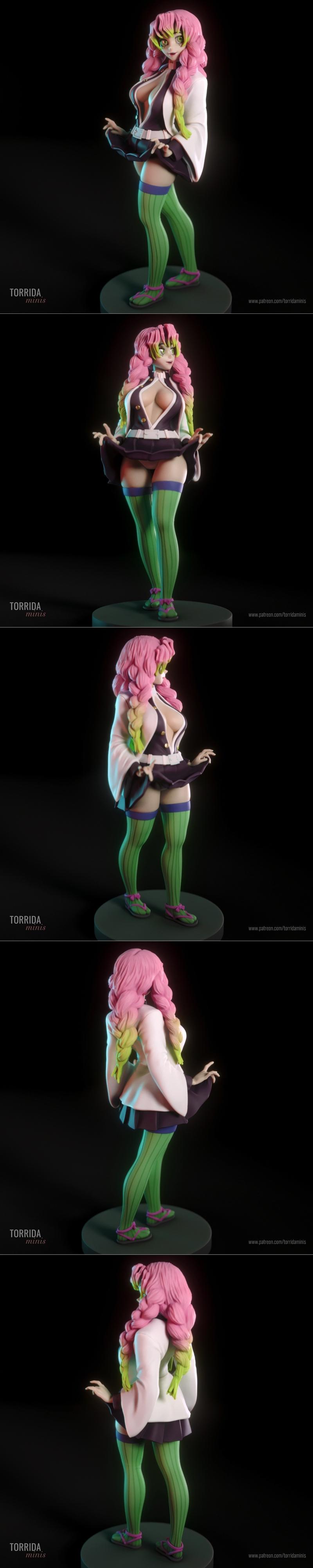 Torrida Minis – Demon slayer – Mitsuri Kanroji – 3D Print Model STL
