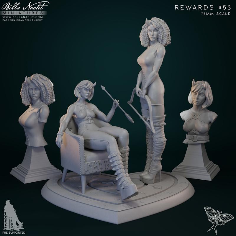 Bella Nacht Miniatures – Valentine Vixens – 3D Print Model STL
