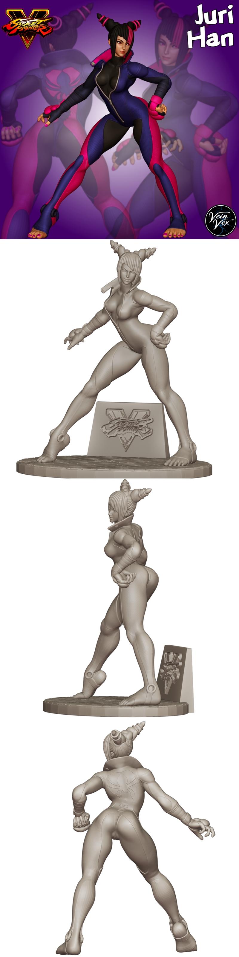 Juri Han 3D打印模型|Juri Han – 3D Print Model STL