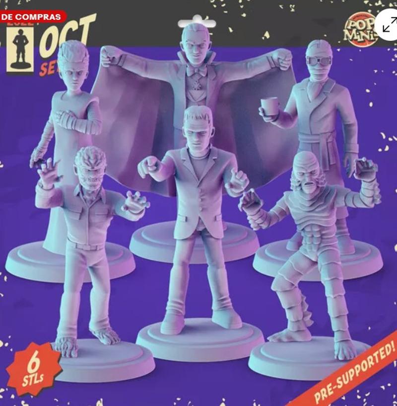 Pop Minis 2025四月新品——3D打印模型STL|Pop Minis April 2025 – 3D Print Model STL