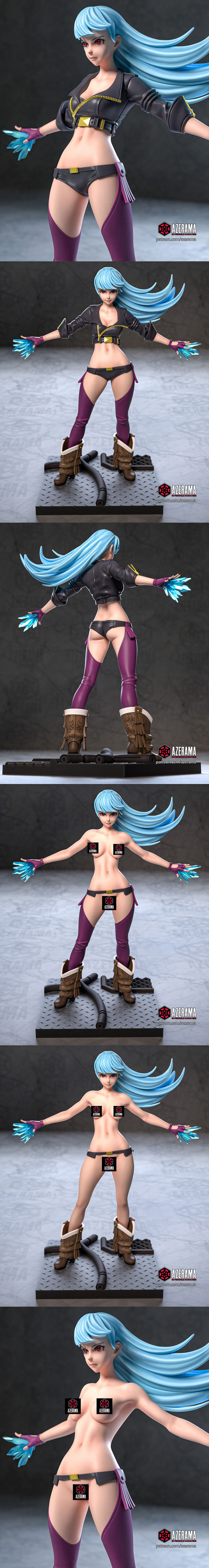 Azerama《国王的战斗》库拉钻石 3D打印模型|Azerama – King of Fighters – Kula Diamond – 3D Print Model