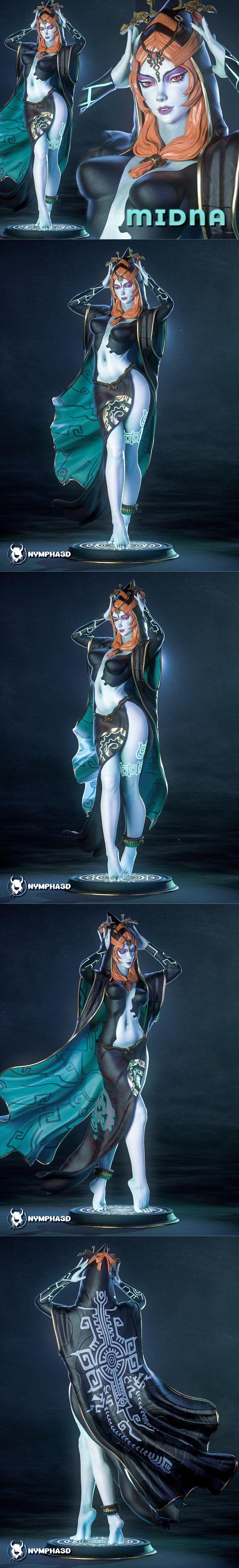 塞尔达传说-米娜-3D打印模型|Nympha – The Legend of Zelda – Midna – 3D Print Model STL