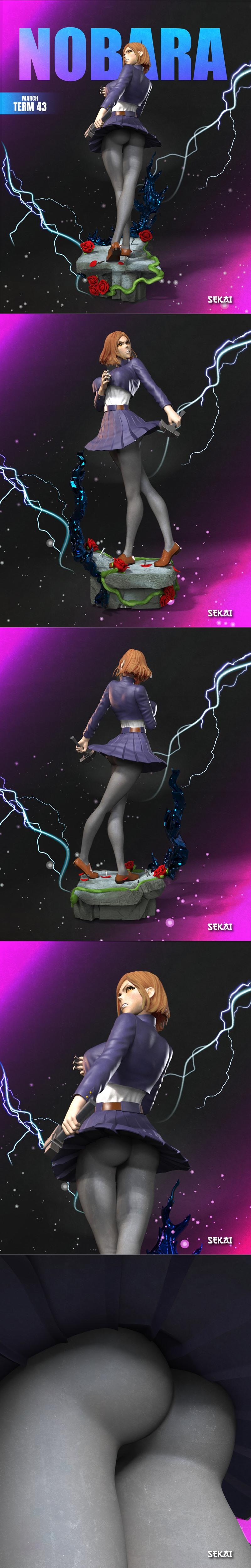 世嘉 - 咒术回战 - 五条悟3D打印模型STL|Sekai – Jujutsu Kaisen – Nobara Kugisaki Sculpture and Bust – 3D Print Model STL