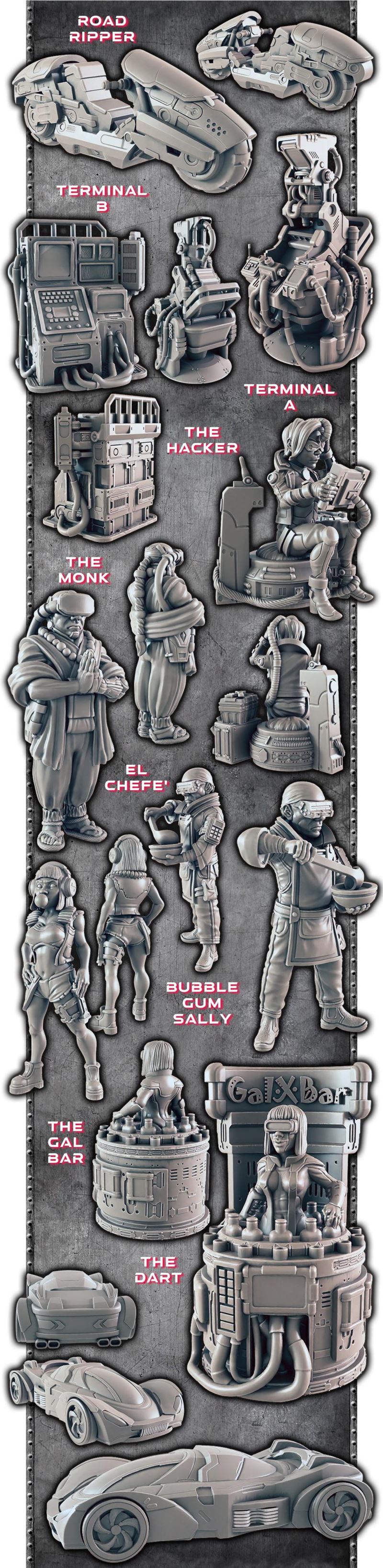 空城模型：3D打印动漫角色立体雕塑|Ghost City – 3D Print Model STL
