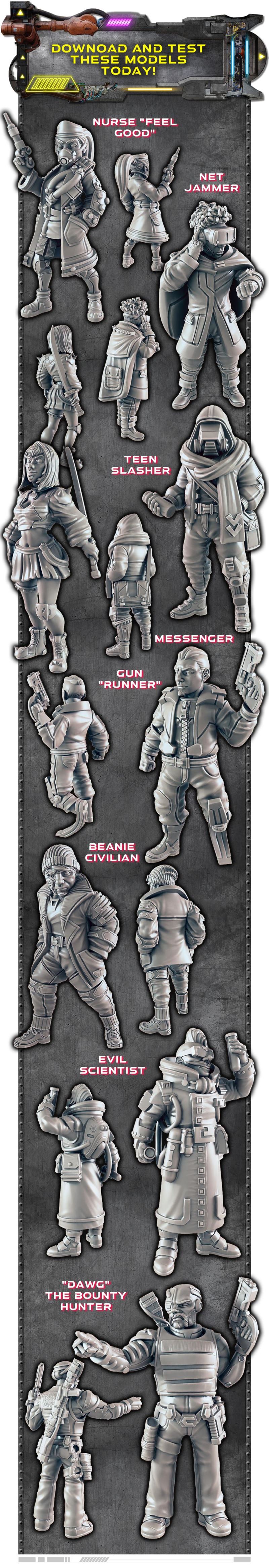 空城模型：3D打印动漫角色立体雕塑|Ghost City – 3D Print Model STL