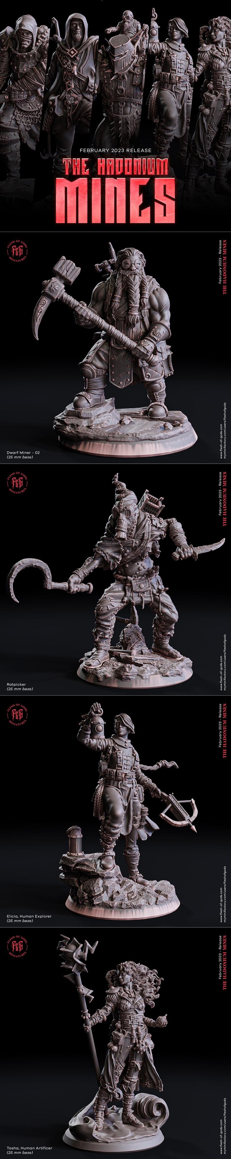 神之肉——哈多尼姆矿场 3D打印模型|Flesh Of Gods – The Hadonium Mines – 3D Print Model STL