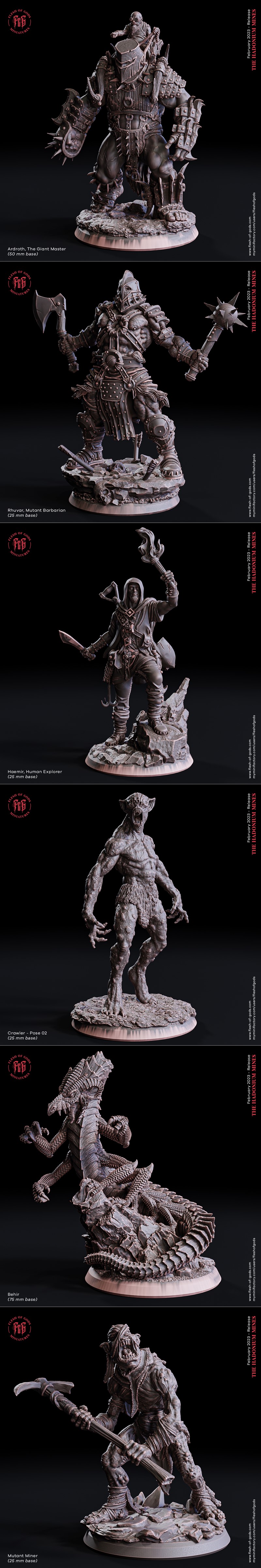 神之肉——哈多尼姆矿场 3D打印模型|Flesh Of Gods – The Hadonium Mines – 3D Print Model STL