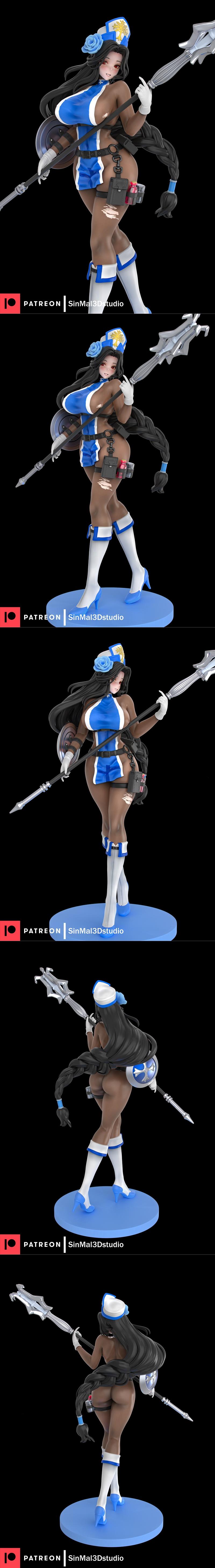 Sin3Dstudio – NIKKE – Maiden (Ice Rose) – 3D Print Model STL