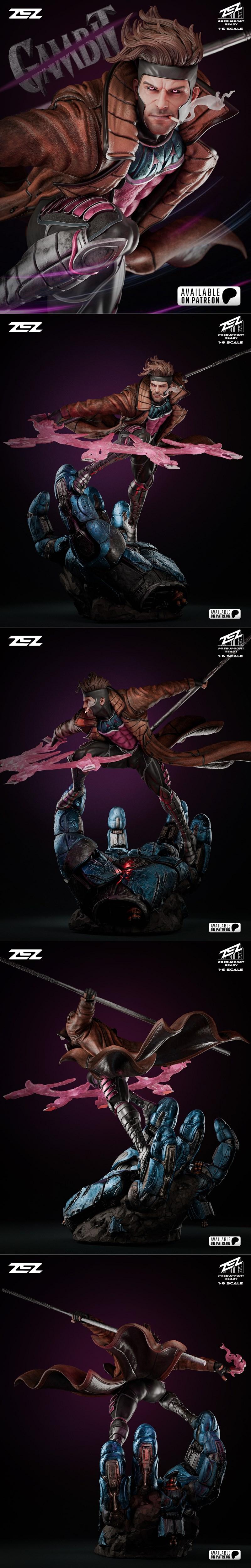 ZEZ Studios – Gambit – 3D Print Model STL