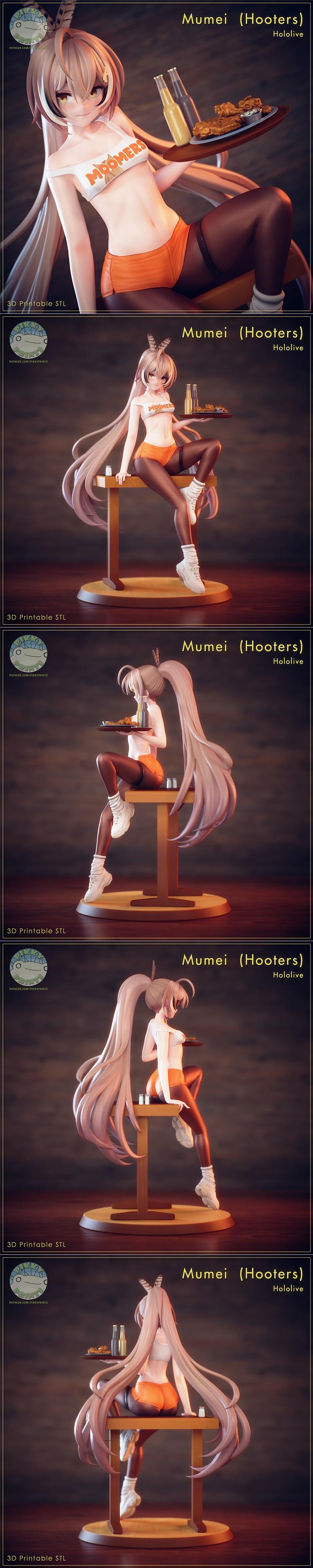 Pikky Prints - 无名花絮 - 3D打印模型|Pikky Prints – Hololive – Nanashi Mumei – 3D Print Model STL