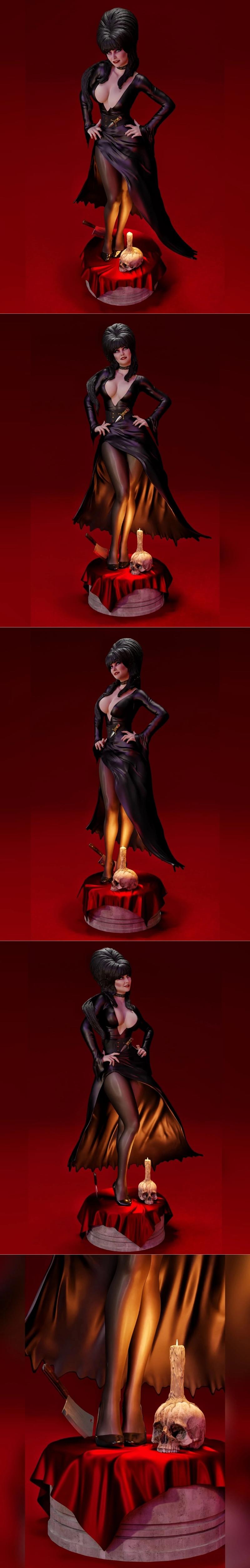 MCM3D - Elvira - 女巫3D打印模型|MCM3D – Elvira – 3D Print Model STL