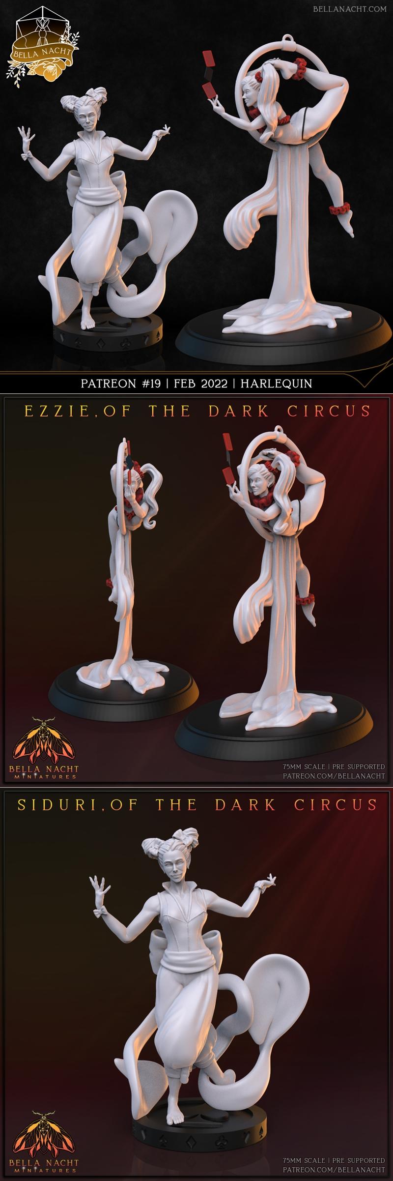 Bella Nacht Miniatures – Harlequin – 3D Print Model STL