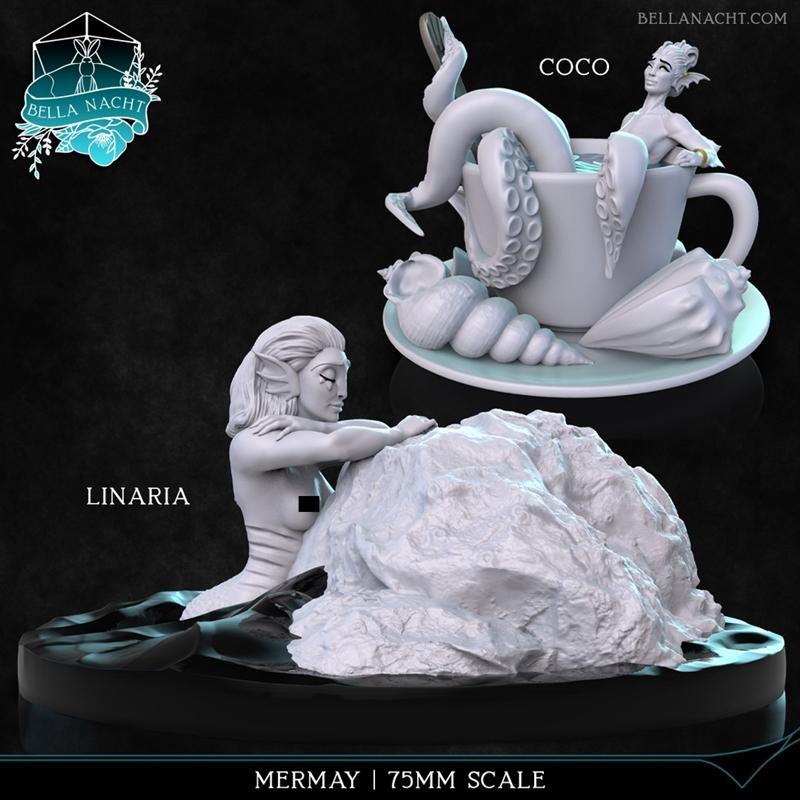 Bella Nacht Miniatures – Mermay – 3D Print Model STL