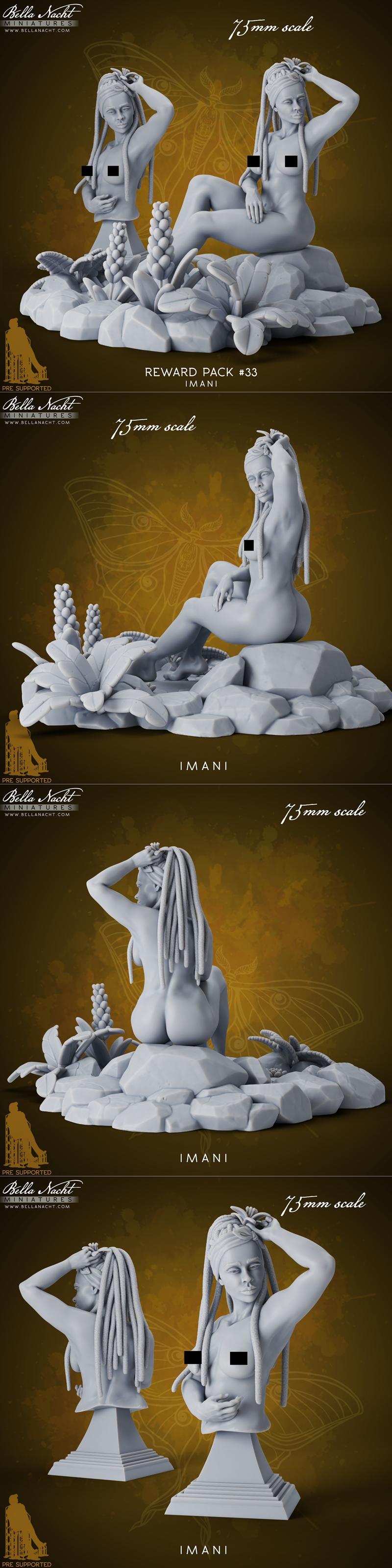 Bella Nacht Miniatures – Elegant Nude – 3D Print Model STL