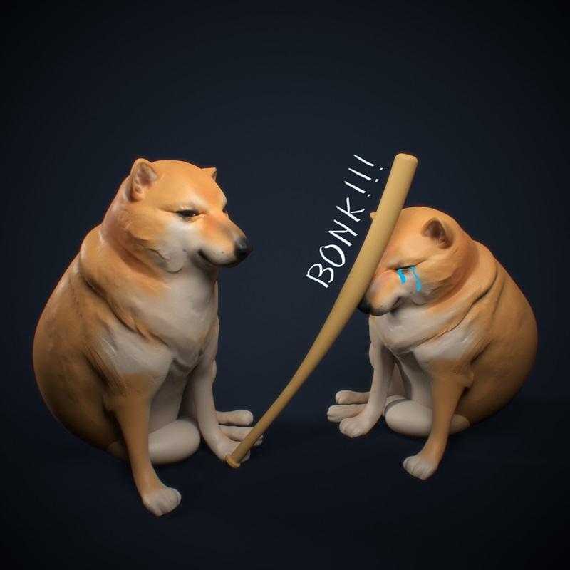 TC随机收藏品——cheems——3D打印模型|TC Random Collectibles – Cheems – 3D Print Model STL