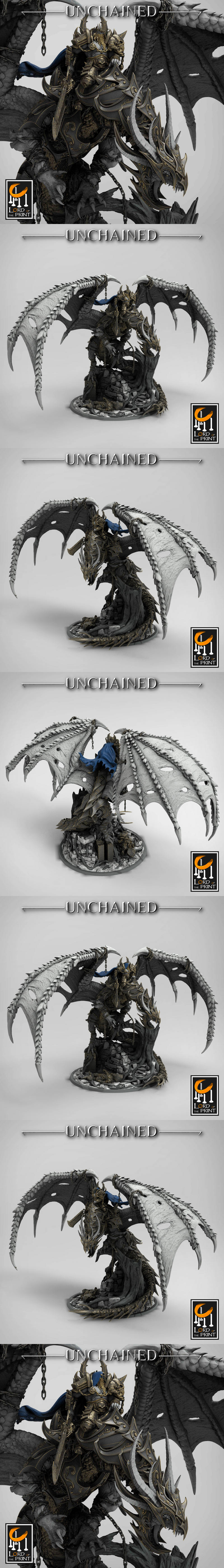 自由之龙——3D打印模型|Unchained Dragon – 3D Print Model