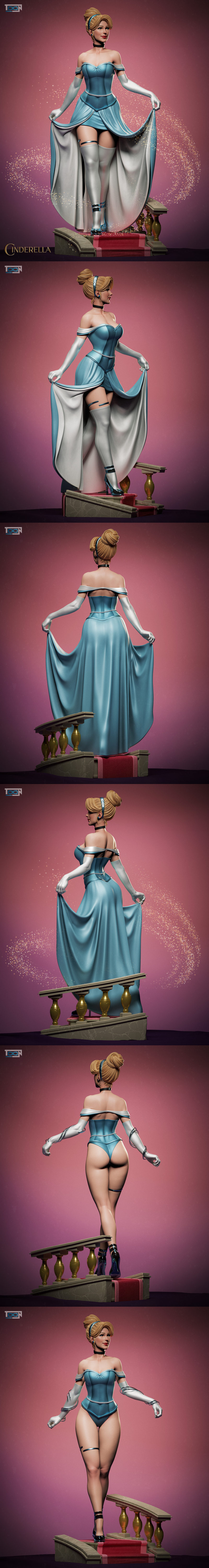 Toon Studios《白雪公主》3D打印模型|Toon Studios – Cinderella – 3D Print Model