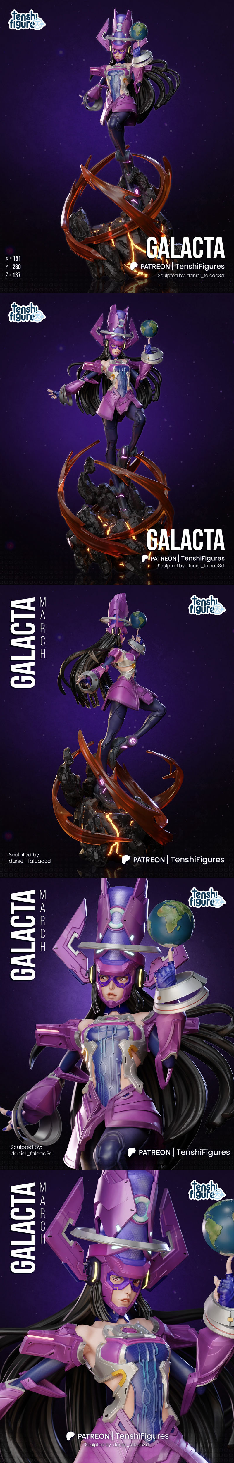 Tenshi Figures – Marvel – Galacta – 3D Print Model