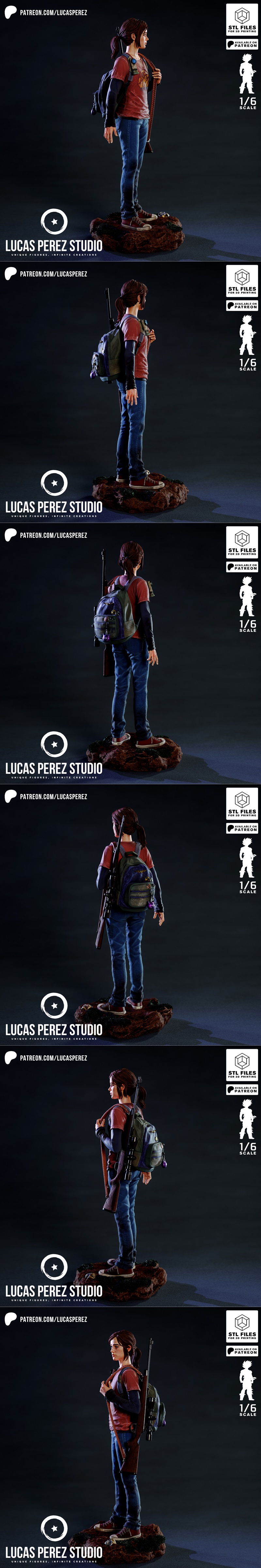 卢卡斯佩雷斯工作室 - 埃莉 - 3D打印模型|Lucas Perez Studio – Ellie – 3D Print Model STL