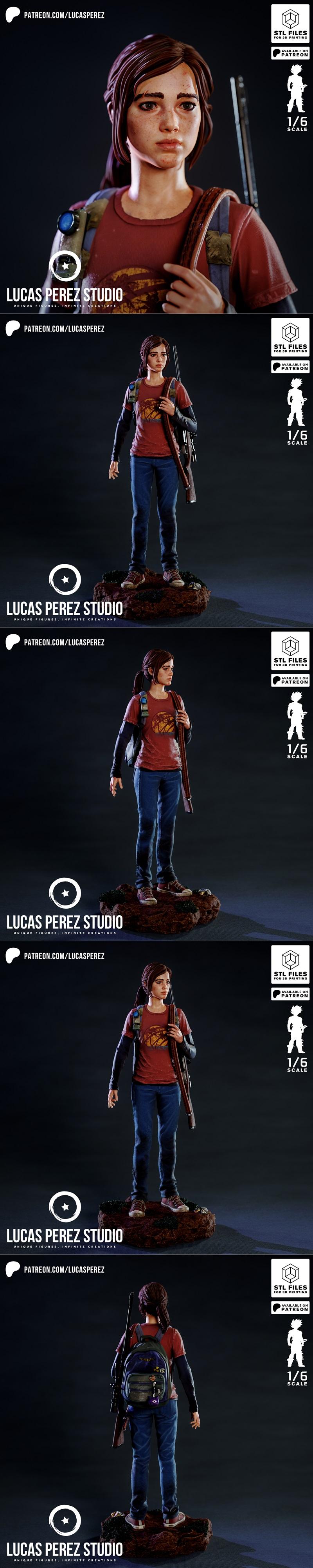 卢卡斯佩雷斯工作室 - 埃莉 - 3D打印模型|Lucas Perez Studio – Ellie – 3D Print Model STL