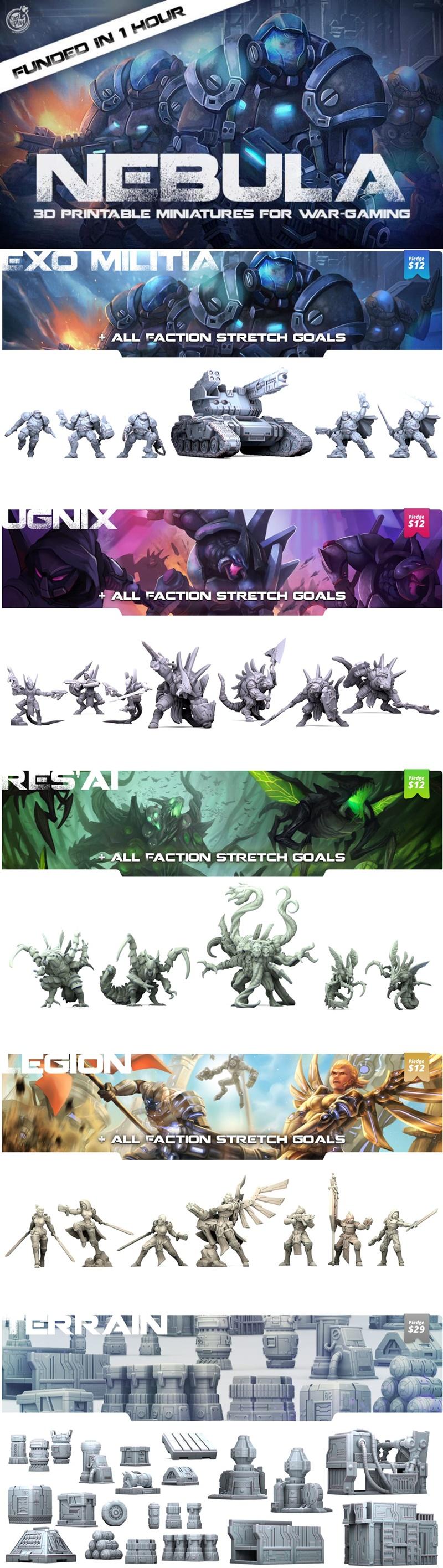 星云 – 3D打印模型|Nebula – 3D Print Model STL