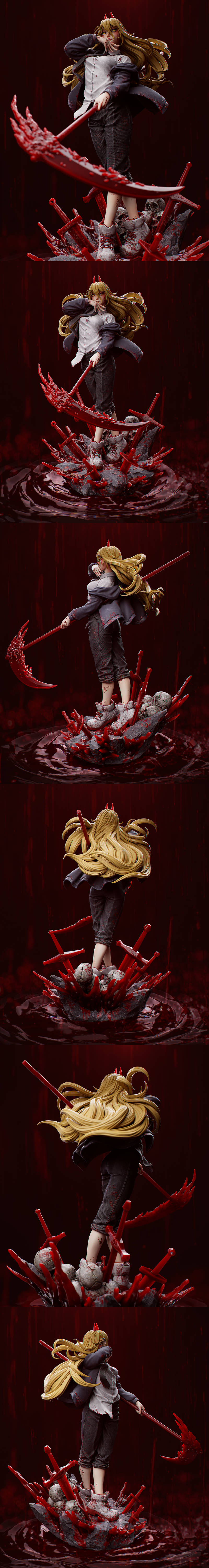 CA 3D Studios - 链锯人 - 链锯人力量模型|CA 3D Studios – Chainsaw Man – Power – 3D Print Model