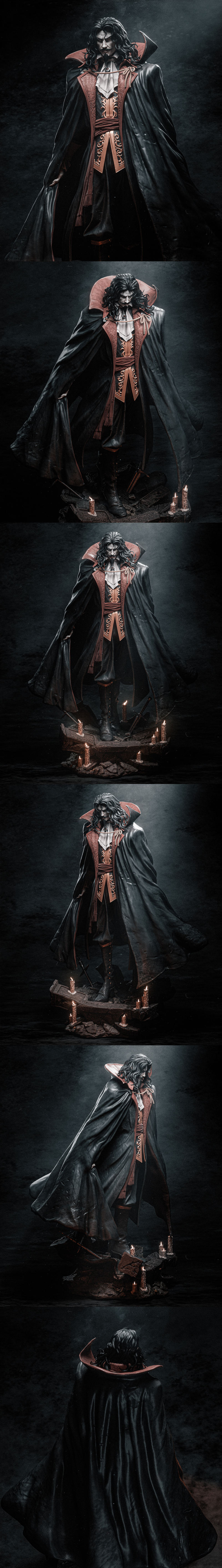 城堡猎人：德古拉3D打印模型|CA 3D – Castlevania – Dracula – 3D Print Model