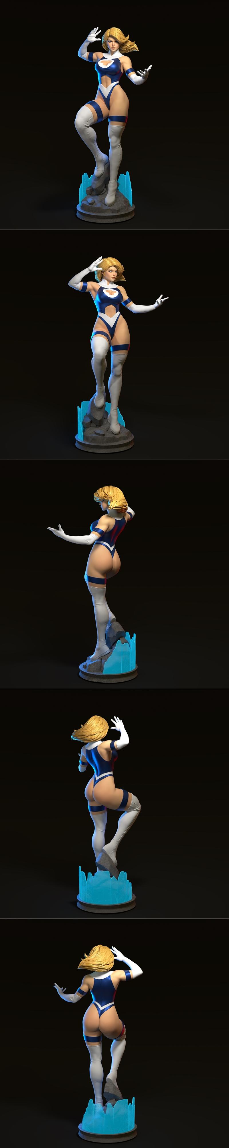 Abe3D - 萨姆·斯通 - 3D打印模型|Abe3D – Sue Storm – 3D Print Model STL