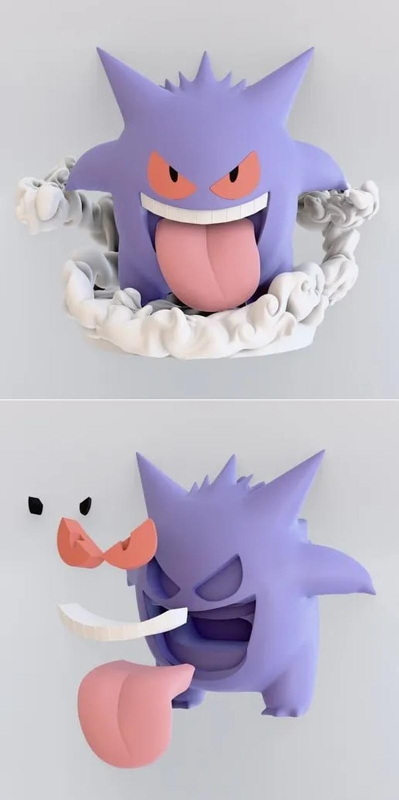 盖欧卡 3D打印模型|Gengar – 3D Print Model STL